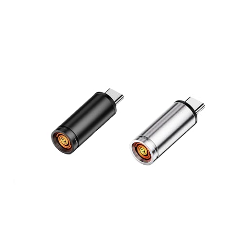 USB C Mini Electric Lighter for Phone- Plug in Phone and Blow to Work-Mobile Cigarette Coil Lighter Flameless Windproof Fast Ignition Mens Gift -Compatible with Most Type-C Devices