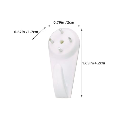 Image of HOMSFOU Strong Load-Bearing Picture Hooks 30pcs Wall Hangers for Concrete Walls