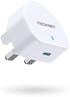 USB C Plug Fast Charger, TECKNET 33W PD (3.0) Mini Portable Charger Power Adapter, Type C Wall Charger Plug for for iPhone 14/13/12/11/Pro/Max/Mini, Galaxy S21 Series, Pixel 4/3, iPad, Watches