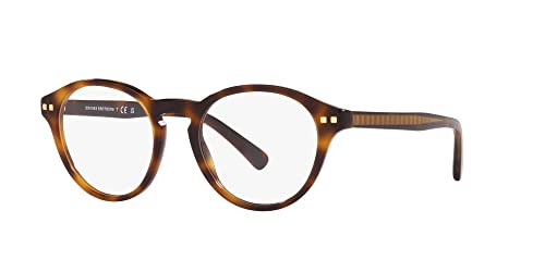 Brooks Brothers Men's Bb2056 Round Prescription Eyewear Frames, Warm Havana/Demo Lens, 50 Mm #TOP1