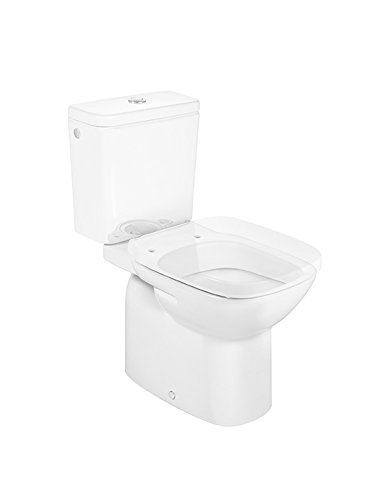 Roca,Debba,SQUARE - Taza con salida vertical para inodoro de tanque bajo,Blanco,355mm x 655mm x 760mm,A342998000