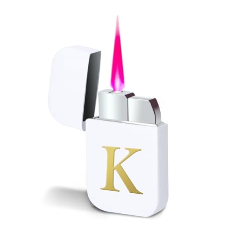 Encendedor soplete dorado elegante para mujer recargable