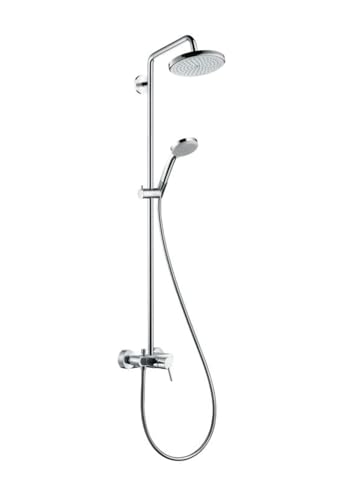 hansgrohe Croma Colonne de douche 220 1 jet avec mitigeur mécanique, chromé, 27222000