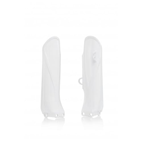 Acerbis Lower Fork Cover Set White Compatible with Yamaha YZ85/LW 2019-2026 - 2742650002
