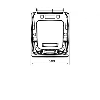 LPER Conteneur à déchets extérieur Professionnel 240 litres - Poubelle 2 Roues - Anthracite - Fabrication France éco-Responsable et Robuste 100% recyclé