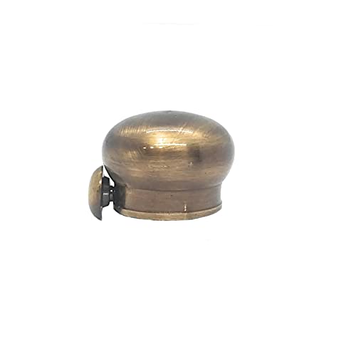 Image of FAPBADRI Simple Curtain End Caps /Finials for a 1 inch Pipe /Rod, Colour - Antique Gold, 6 Pieces