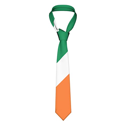 Tie Irland-Flagge-Emblem, Satin Krawatte Graziös Hochzeit Krawatte Mikrofaser Krawattenschal Für Hochzeit Festliche Business