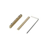 OVSAL Guitar Nut Electric Guitar Brass Nut 42mm Height Adjustable Brass Guitar Nut 6 String Electric guitar Replacement Parts