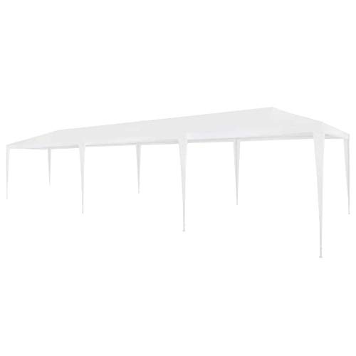vidaXL Carpa para Celebraciones PE Blanca 3x9 m Pabellones Cenadores Jardín