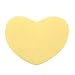 Eogrokerr - Cuscino decorativo a forma di cuore, 20 cm/30 cm/40 cm, in cotone, a forma di cuore, cuscino decorativo per divano o sedia (15 cm, giallo)