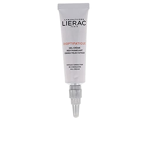 Lierac Dioptifatigue Gel Crema Contorno Occhi Anti Fatica con Peptidi Anti Luce Blu, per Tutti i Tipi di pelle, Formato da 15 ml
