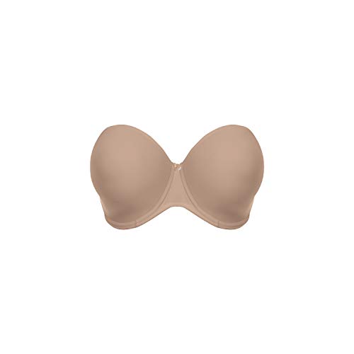 Elomi Women's Plus Size Smooth Strapless Seamless Underwire T-Shirt Bra, Sahara, 40G #TOP4