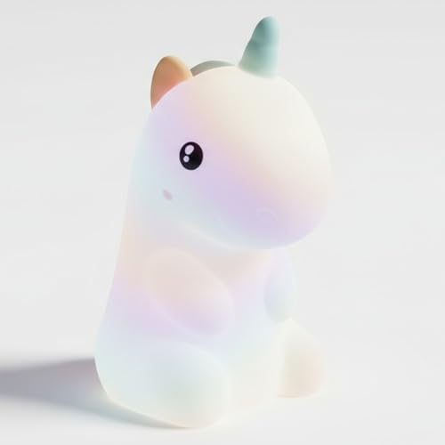 Calming Unicorn Breathing Lamp for Kids - Squishy, Soft Silicone ...