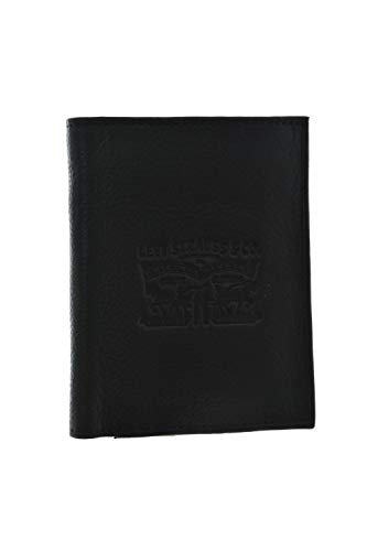 Levi's Vintage Two Horse Vertical Coin Wallet, Monedero Unisex adulto, Negro (Regular Black), Talla Única