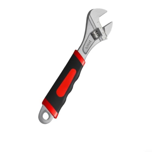 Image of Evenoonest Adjustable Spanner, Industrial Grade Flat Jaw Wrench Heavy Duty Torque Ergonomic Handle for Pipe Repair Maintenance Work(B)