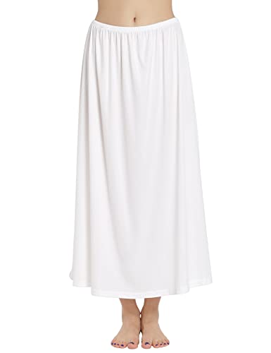 Image of MANCYFIT Half Slips for Women Long Slip Under Dress Invisible Straps Underskirt for Dresses