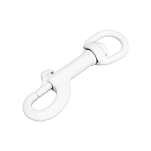 DKaony Round Rotating Eyebolt Snap, Secure Grip, Firm Closure, Erosion-resistant Single-sided Dive Clip, Precise and Powerful Keychain Rebound (White)