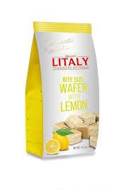 Litaly Lemon Bite Size Wafers (pack of 3)