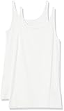 Amazon Essentials Women's 2-Pack Slim-fit Thin Strap Tank, White/White, Medium