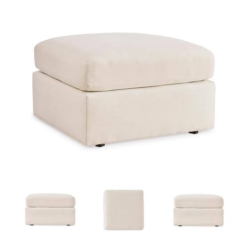 Image of Signature Design by Ashley Modmax Square Oversized Accent Ottoman, Oyster