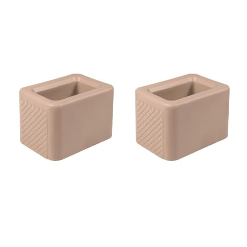 Image of Augeny 2 PCS Seat Belt Buckle Holder, Silicone Auto Rear Seatbelt Buckle Booster to Makes Receptacle Stand Upright for Easy Access, Universal Vehicle Seatbelt Buckle for Kids (Beige)