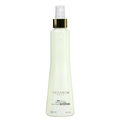 Organic Gold – Smart Liss Spray capilar alisador de oro orgánico, 300 ml, anti-Frisottis, fórmula natural con rosa mosqueta