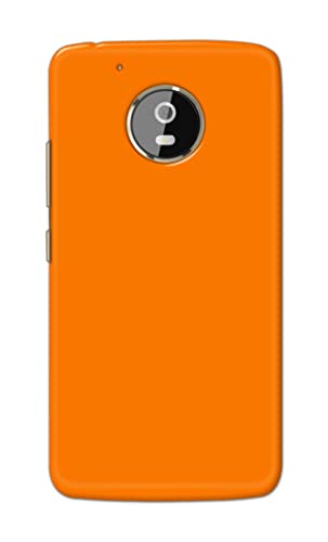 Image of Plain Orange Hard Back Case Cover for Motorola Moto G5 Plus (5.2 inch), XT1684, XT1685, XT1687 Back Cover -(J5) VNS2229