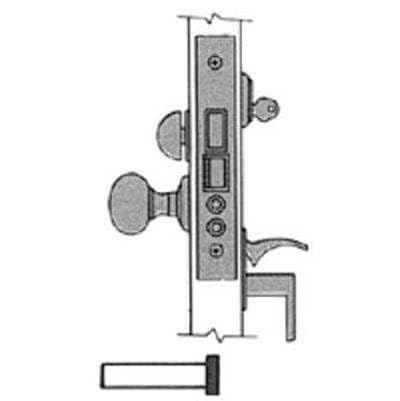 2.75 Backset Entry Handled Lever Mortise Lock