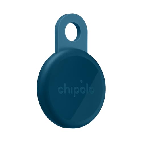 Chipolo LOOP - Dispositivo de rastreo Bluetooth Recargable para Llaves y Bolsos, Compatible con Buscar de Apple o con Localizador de Google, Llama tu móvil y Alertas Fuera de Alcance en Android