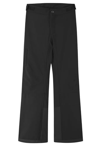 Pantalones Softshell para niñas Reima Kainuu negros para excursiones escolares
