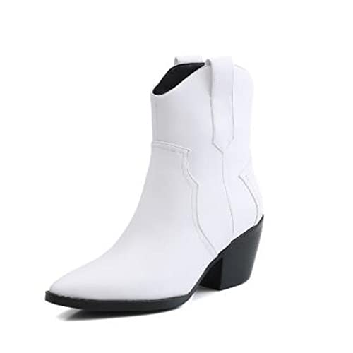 Bottes courtes noires pour femmes style cowboy décontracté