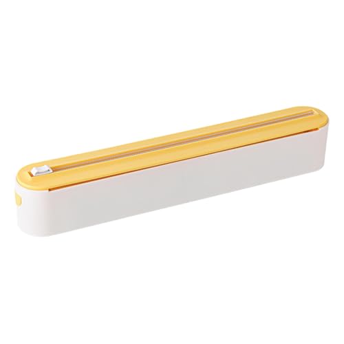 Dispensador de película transparente, dispensador de cortador de papel de aluminio Cortador magnético de alimentos, organizador de película transparente y papel de aluminio para