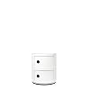 Kartell Componibili Container, Kunststof, Wit, 32 X 32 X 40 Cm
