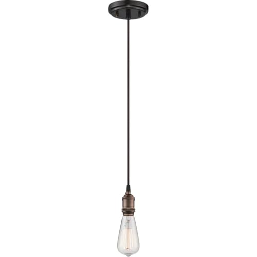 Image of Nuvo Lighting 60 /5505 Vintage Incandescent One Light Pendant Rustic Bronze