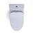 TOTO® Aquia® IV Two-Piece Elongated Dual Flush 1.28 and 0.9 GPF Toilet with CEFIONTECT® and SoftClose® Seat, WASHLET®+ Ready, Cotton White - MS446234CEMGN#01
