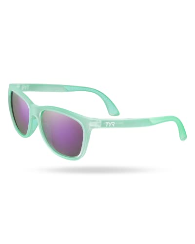 Image of TYR Women's Carolita Lifestyle Sunglasses Polarized Cat Eye, Pink /Mint, One Size