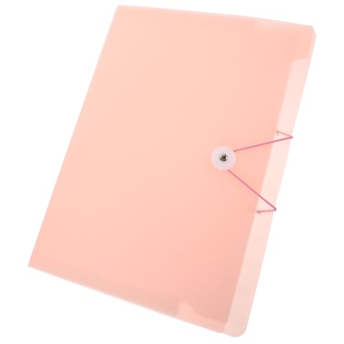 iplusmile Organiseur de Fichiers Accordéon Grosse Capacité en Plastique Rose Multi-couches pour Bureau, Rangement de Documents et Papiers