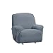 SureFit Stretch Morgan 1-Piece - Recliner Slipcover - Storm Blue