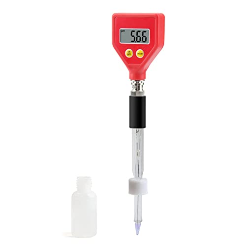 Immagine prodotto: Lckiioy Kit di Misura PH-metro con Elettrodo in Vetro Punta PH-metro con Elettrodo di Vetro Misurazione PH-98108 PH-metro per//Formaggio/Latte/Pavimento PH Intervallo di Test 0,00-14,00 PH