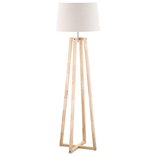ELEGANTE E STILOSA: Abbina alla perfezione legno e tessuto bianco, dando all'ambiente un look minimal e curato.