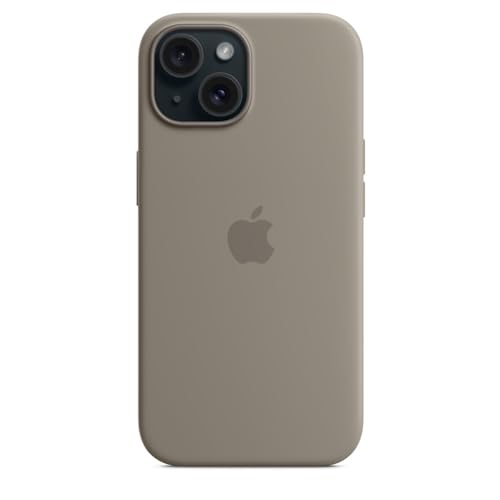 Image of Apple iPhone 15 Silicone Case with MagSafe - Clay