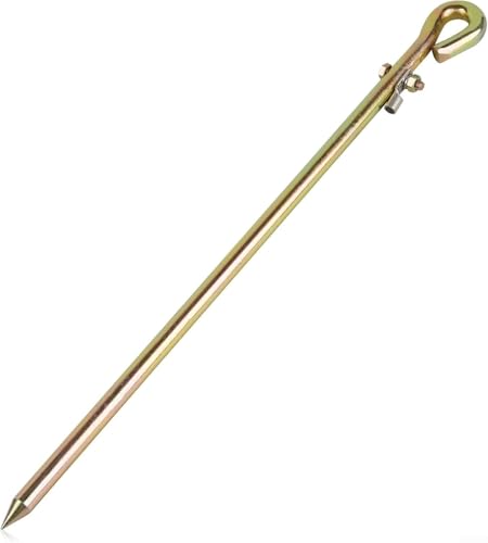 Pin de varilla de tierra para vallas eléctricas y antenas parabólicas con diseño roscado y eje de acero robusto para una conexión a tierra segura y estable (1 unidad) - imagen 5