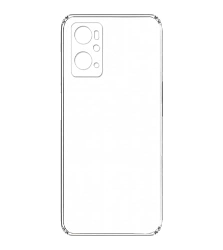 Image of COVERBLACK Rubber Back Cover for Oppo CPH2373 / Oppo K10 (4G) - Transparent