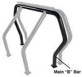 Go Rhino Bed Bar Component - B Main Bar | Mild Steel, Black | 90002B