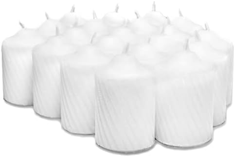 General Wax Votive Candle ScntFrLn 15hr White 20pc