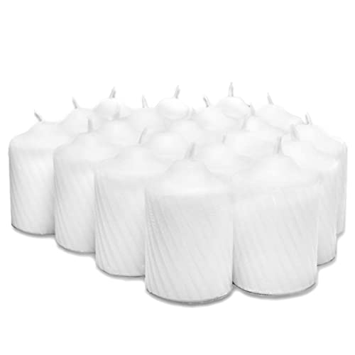 General Wax Votive Candle Scntfrln 15Hr White 20Pc #TOP12