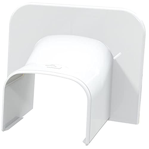 Deckendurchführung/Wanddurchführung (TA 102 - Opt) in weiß - aus Kanalsystem Optima 102 - Opt für Klimaanlagen/Wärmepumpen