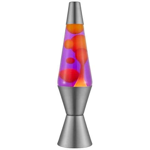 Lava Original Lamp - 14.5" Purple Sunset - Yellow Wax and Purple Liquid - Home Décor Motion Light - 2635 Cover