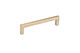 Richelieu Hardware BP873128CHBRZ Lambton Collection 5 1/16-inch (128 mm) Center-to-Center Champagne Bronze Modern Rectangular Cabinet and Drawer Pull Handle for Kitchen, Bathroom, and Furniture