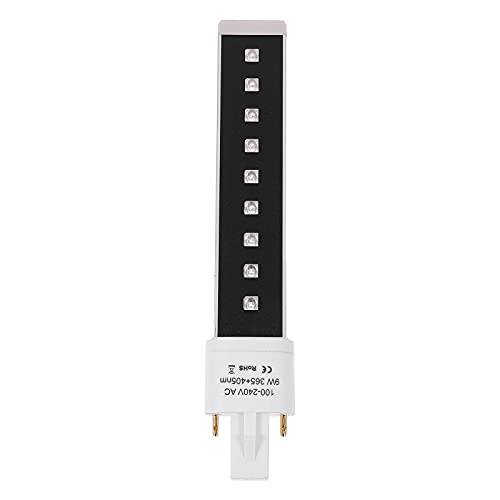 GAROZATION Ampoule pour Lampe UV Ongles Gel 9w Alliage D'aluminium, Dissipation Thermique, pour Séchage Vernis et Photopolymérisation